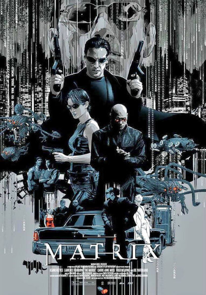 Matrix - Tallenge Hollywood Cult Classic Graphic Movie Poster - Art Prints