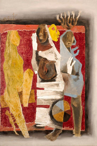 Maya - M F Husain - Figurative Painting - Art Prints