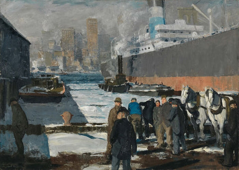 Men of the Docks - George Bellows 1912 - London Photo and Painting Collection - Large Art Prints