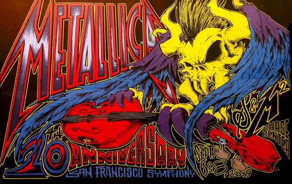 Metallica - 20th Anniversary Concert 2019 San Francisco - Hard Rock Music Graphic Poster - Art Prints