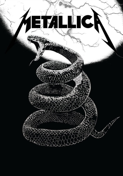 Metallica - Black Album - Rock and Metal Music Concert Poster by ...