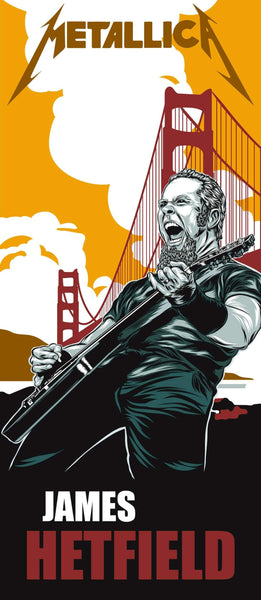 Metallica - James Hetfield - Rock Art Poster - Life Size Posters