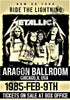 Metallica - Ride The Lightning Tour 1985 - Music Concert Posters - Large Art Prints