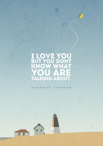 Moonrise Kingdom -  Wes Anderson - Hollywood Movie Minimalist Quote Poster - Canvas Prints