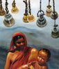 Mother And Child - Bikas Bhattacharji - Indian Contemporary Art Painting - Life Size Posters