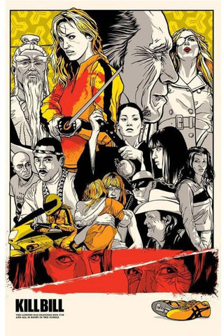 Movie Poster Art - Kill Bill - Quentin Tarantino - Tallenge Hollywood Poster - Posters