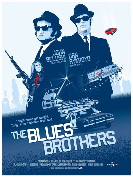 Movie Poster Art - The Blues Brothers - Tallenge Hollywood Poster Collection - Life Size Posters