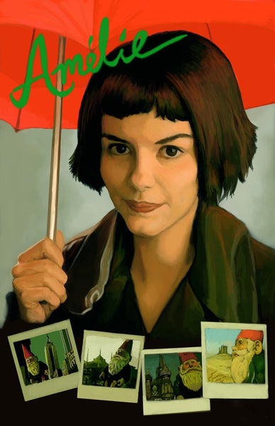 Movie Poster Fan Art - Amelie - Audrey Tautou - Framed Prints