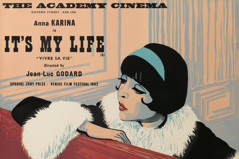 My Life To Live  (Vivre Sa Vie) - Jean-Luc Godard - French New Wave Cinema Graphic Poster - Posters