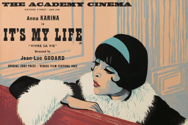 My Life To Live  (Vivre Sa Vie) - Jean-Luc Godard - French New Wave Cinema Graphic Poster - Framed Prints