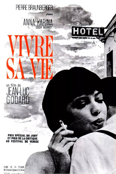 My Life To Live (Vivre Sa Vie) 1962 - Jean-Luc Godard - French New Wave Cinema Poster - Canvas Prints