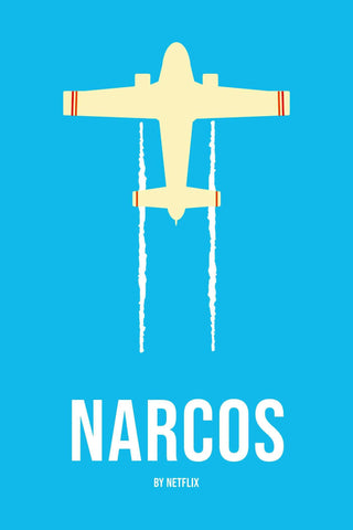 Narcos - Netflix TV Show Minimalist Poster Fan Art - Life Size Posters by Tallenge Store