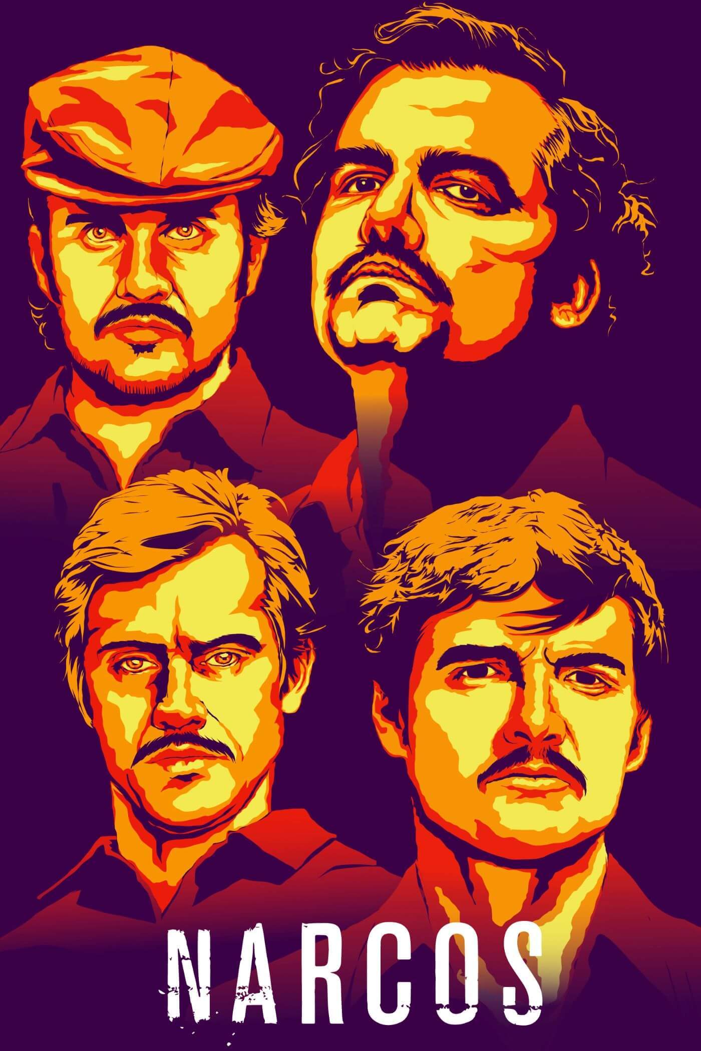 Narcos - Pablo Escobar Netflix TV Show Poster - Fan Art - Canvas Prints by Tallenge Store Buy Posters, Frames, Canvas & Digital Art Prints | Small, Compact, Medium and Large Variants