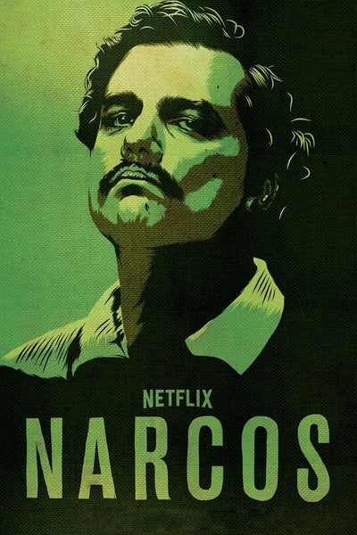 Narcos - Pablo Escobar - Netflix TV Show Poster Fan Art - Framed Prints