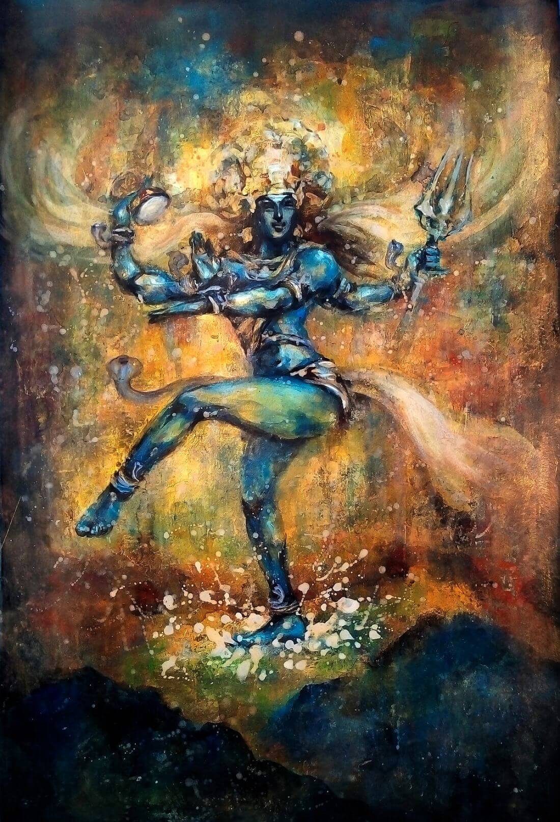 Natraj Lord Shiva - Indian Religious Painting - Posters by Shiva ...