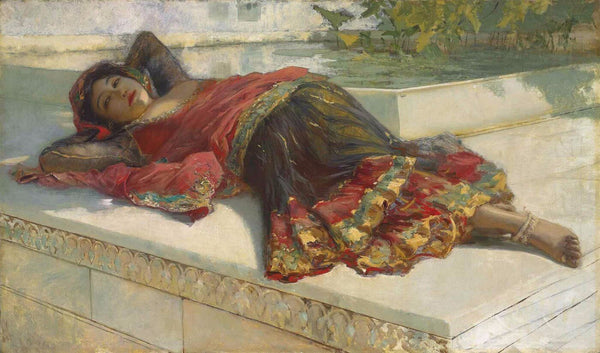 Nautch Girl Resting - Posters