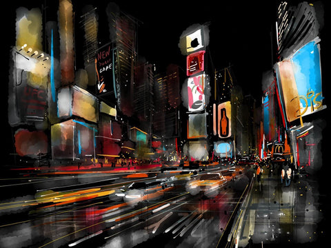 Neon Times Square - Canvas Prints