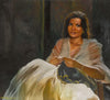 Night Bird - Bikas Bhattacharji - Indian Contemporary Art Painting - Canvas Prints