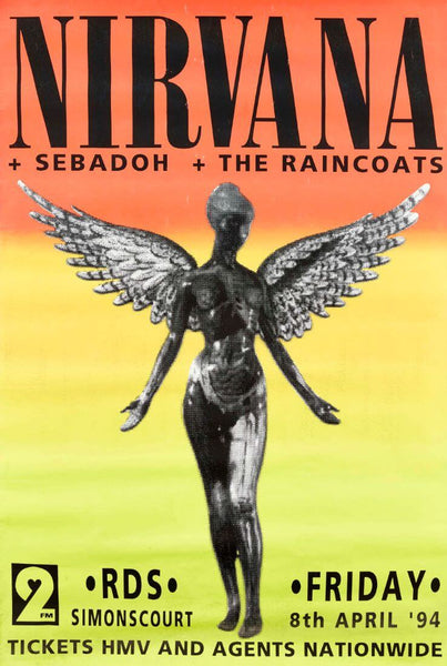 Nirvana - Live In Stockholm, 1994 - Canceled Show Concert Poster - Life Size Posters