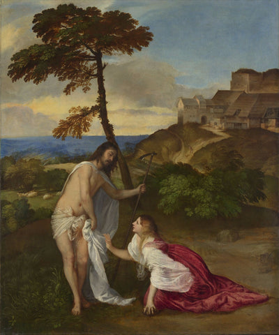 Noli me Tangere - Canvas Prints by Titian