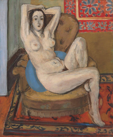 Nude With Blue Cushion (Nu au coussin bleu) - Henri Matisse - Life Size Posters