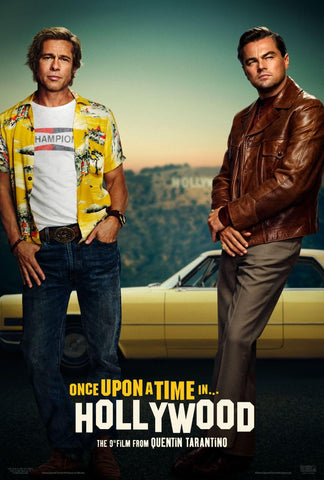 Once Upon A Time In  Hollywood - Leonardo DeCaprio Brad Pitt -  Quentin Tarantino Movie Poster - Canvas Prints