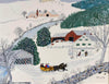 Over The River To Grandmas House - Grandma Moses (Anna Mary Robertson) - Folk Art Painting II - Posters