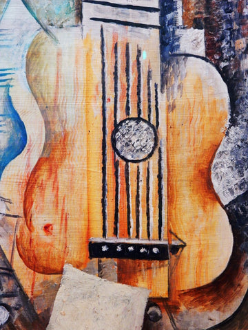 Guitarra I love Eva - Large Art Prints by Pablo Picasso