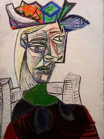 Pablo Picasso - Femme Assise Au Chapeau -Seated Woman in a Hat - Large Art Prints by Pablo Picasso