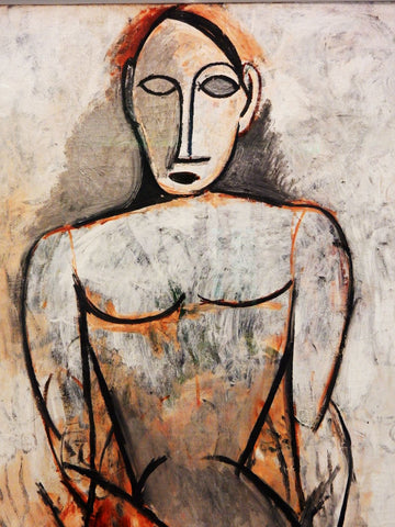Les Demoiselles dAvignon - Woman with Joined Hands - Large Art Prints by Pablo Picasso