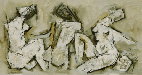 Padmini Mohinni Shankhini - M F Husain Painting - Canvas Prints