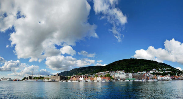 Panoramic Bryggen Bergen Norway - Posters