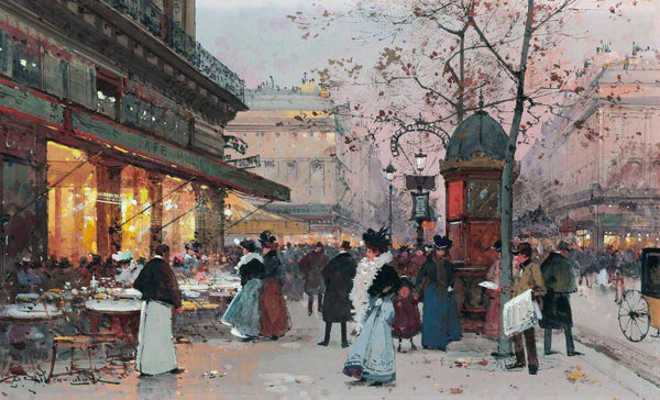 Parisian cafe (Café parisien) - Jean Béraud Painting - Life Size Posters