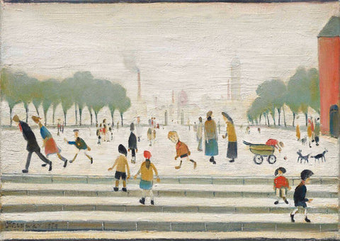 Park And Steps - Laurence Stephen Lowry RA - Posters by L S Lowry