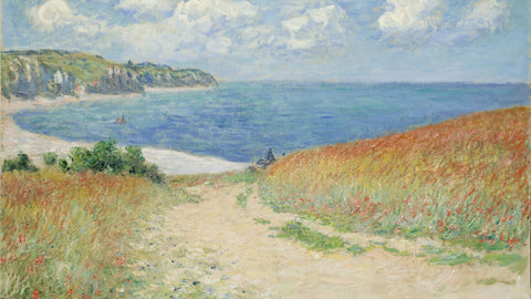 Path In The Wheat At Pourville - Posters by Claude Monet