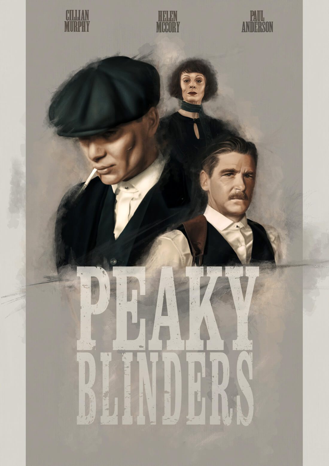 Peaky Blinders poster, Cillian Murphy is Thomas Shelby, Adrien