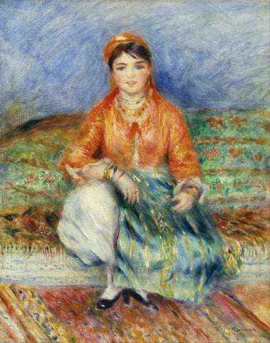 Algerian Girl - Framed Prints by Pierre-Auguste Renoir