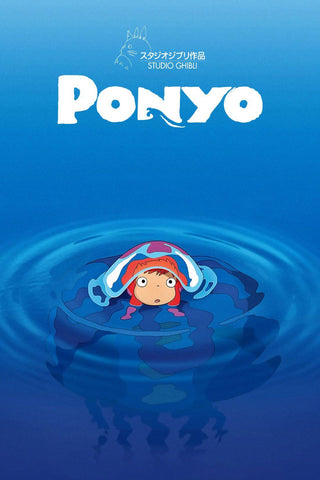 Ponyo -  Studio Ghibli Japanaese Animated Movie Poster - Art Prints