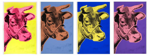 Pop Art - Andy Warhol - Cow - Canvas Prints by Andy Warhol