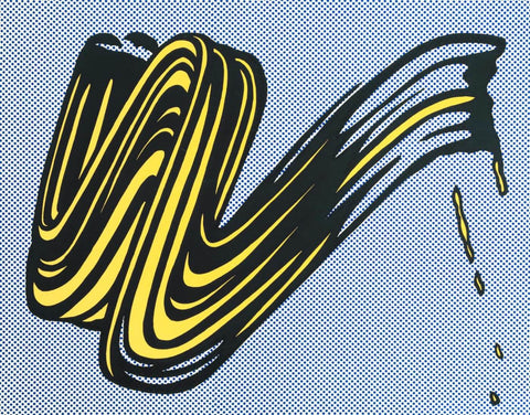 Pop Art - Brushstroke - Canvas Prints by Roy Lichtenstein