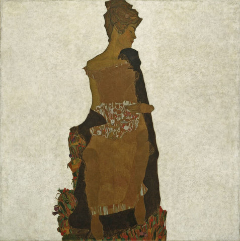 Portrait Of Gerti Schiele - Egon Schiele - Canvas Prints