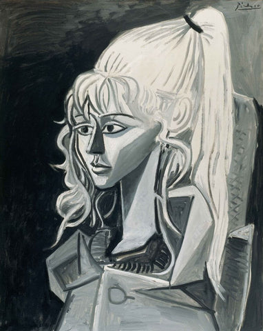 Portrait Of Sylvette David - Pablo Picasso Painting - Life Size Posters by Pablo Picasso