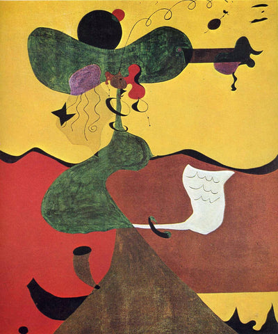 Portrait Of Mrs Mills In 1750 (After Constable) - Posters by Joan Miró