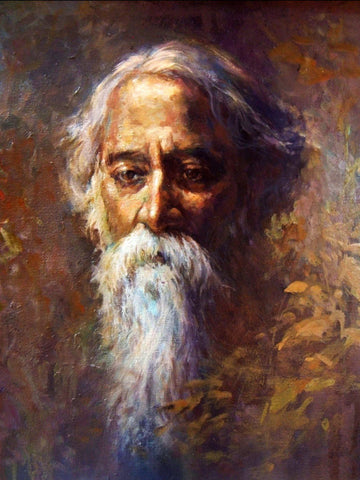 Portrait Of Nobel Laureate Rabindranath Tagore - Posters by Tallenge Store