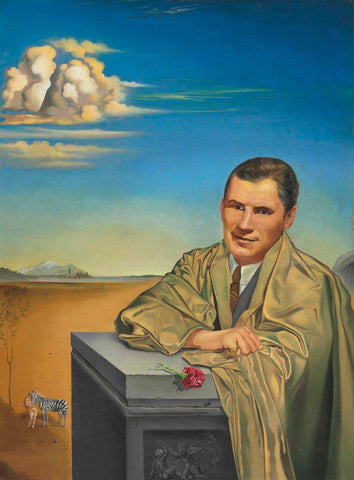 Portrait of Monsieur John Perona,1949 (Retrato de Monsieur John Perona ,1949) - Salvador Dali Painting - Surrealism Art - Posters by Salvador Dali