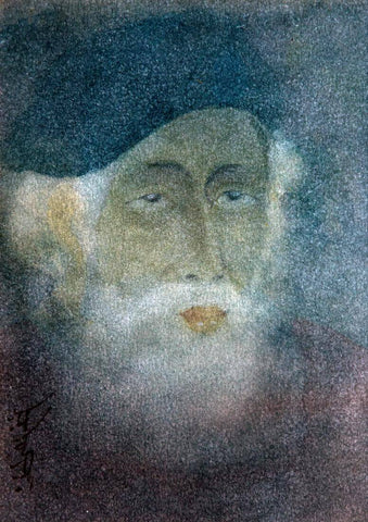 Portrait of Rabindranath - Abanindranath Tagore - Bengal School - Indian Art Painting - Posters by Abanindranath Tagore