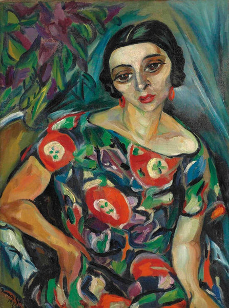 Portrait of Rebecca Hourwich Reyher - Irma Stern - Portrait Painting - Posters