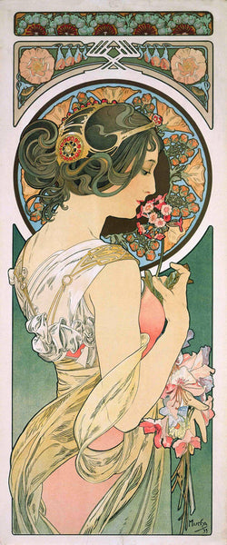 Primrose (1899) - Alphonse Mucha - Art Nouveau Print - Art Prints