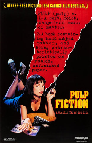 Pulp Fiction - Quentin Tarantino - Original Release Movie Poster - Large Art Prints