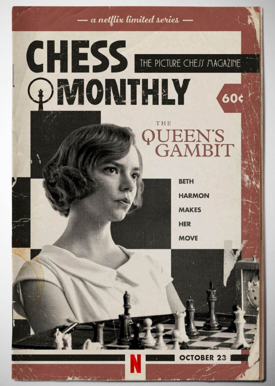 Queen's Gambit Benny Watts Art Board Print for Sale by